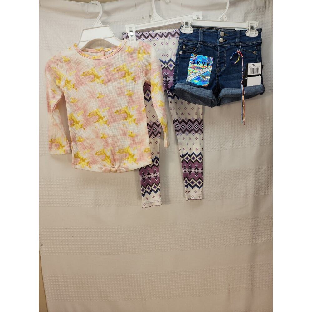 Girls Summer Bundle Size 4/5 Shorts Swimsuit Leggings bundle - Picture 2 of 16